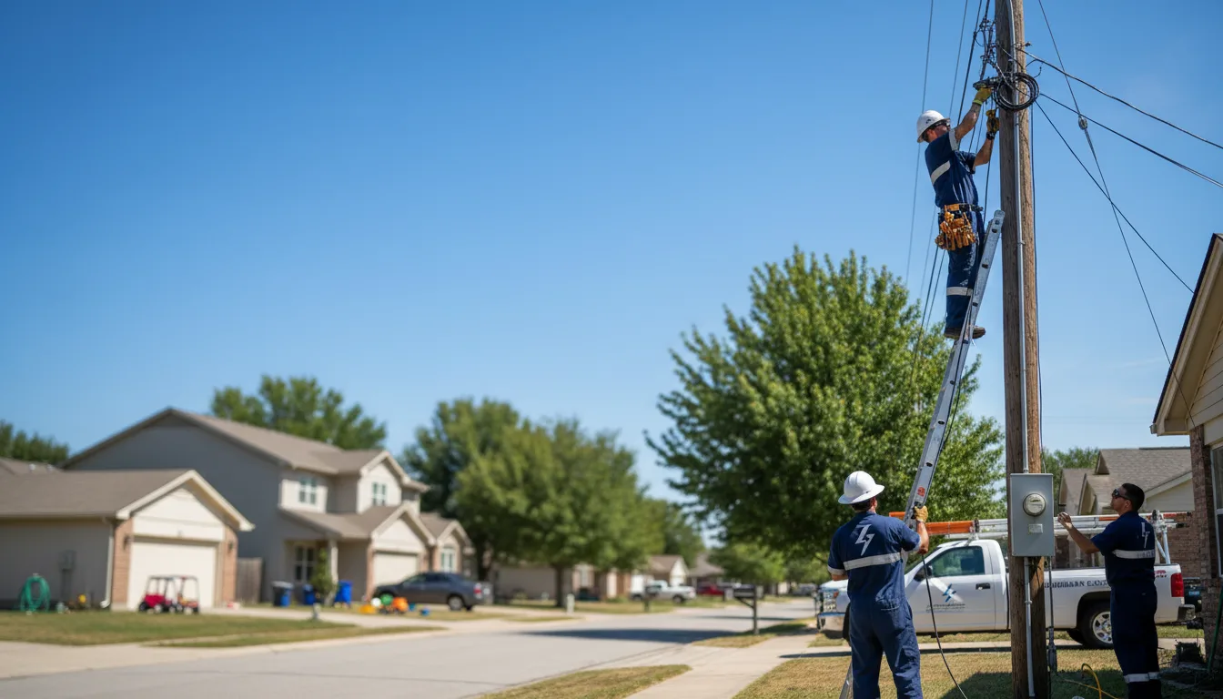 Residential electrician providing installation services in Carrie, KY